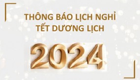 NGÓI MÀU NIPPON GS MỪNG NĂM MỚI 2024 - Thông báo nghỉ Tết Dương Lịch 01/01/2024