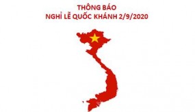 THÔNG BÁO LỊCH NGHỈ LỄ QUỐC KHÁNH 2/9 NĂM 2020