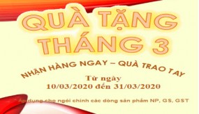 QUÀ TẶNG THÁNG 03 - TRÀN NGẬP YÊU THƯƠNG