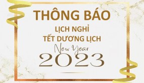 NGÓI MÀU NIPPON GS MỪNG NĂM MỚI 2023 - Thông báo nghỉ Tết Dương Lịch 01/01/2023